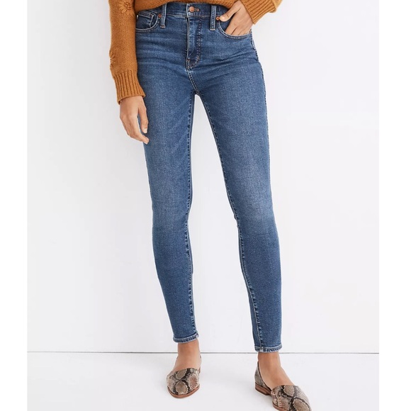NWT Madewell Tall 10" High-Rise Skinny Jeans in Wendover Wash: TENCEL™ Denim… - Picture 3 of 12